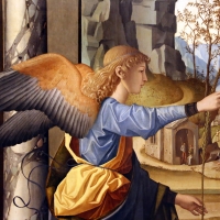 Marco palmezzano, annunciazione, 1495-97 ca., da s.m. del carmine a forlÃ¬, 04 angelo - Sailko - ForlÃ¬ (FC)