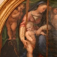 Girolamo marchesi da cotignola, madonna col bambino tra due angeli, santi e il committente (pala orsi), 1520-30 ca., da san mercuriale 02 - Sailko - ForlÃ¬ (FC)