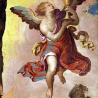 Livio agresti, crocifissione con due angeli, 1550-60 ca., da s. francesco grande a forlÃ¬ 04 - Sailko - ForlÃ¬ (FC)