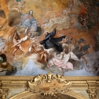 Francesco antonio bondi, gloria di san pellegrino laziosi, 1745 ca. 01 - Sailko - ForlÃ¬ (FC) 