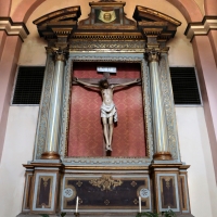 ForlÃ¬, santa maria dei servi o san pellegrino, interno, crocifisso ligneo del 1390-1410 ca. 01 - Sailko - ForlÃ¬ (FC) 