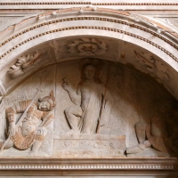 Tommaso fiamberti, monumento funebre di luffo numai, con rilievi di giovanni ricci, 1502-09, 03 resurrezione - Sailko - ForlÃ¬ (FC)