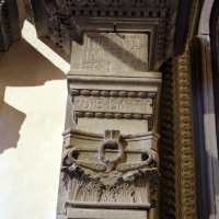 Pianetto (galeata), santa maria dei miracoli, interno, iscrizione presso altare della visitazione 1 - Sailko - Galeata (FC)
