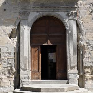 Bagno di romagna, santa maria assunta, esterno 03 portale del xv secolo - Sailko