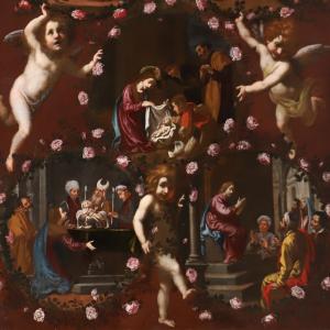 Jacopo vignali e bottega, misteri del rosario, xvii secolo, misteri gaudiosi 02 - Sailko