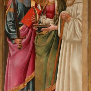 Neri di bicci, assunzione di maria e santi, 1468, 06 paolo, agnese e romualdo photo by Sailko