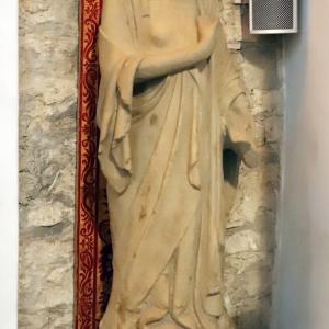 Bagno di romagna, santa maria assunta, statua di una santa, xiv secolo 02 - Sailko