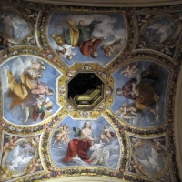 Castello estense di ferrara, int., cappella ducale 07 soffitto di giulio marescotti
