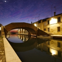 Tramonto racchiuso sotto al ponte - Nbisi - Comacchio (FE)