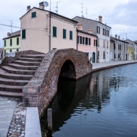 Un piccolo ponte di Comacchio - Vanni Lazzari