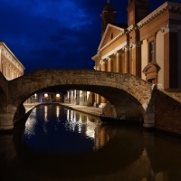 Ponte degli Sbirri con antico Ospedale degli Infermi - Vanni Lazzari