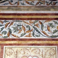 Pomposa, abbazia, refettorio, affreschi giotteschi riminesi del 1316-20, ornati 06 by Sailko