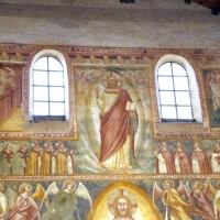 Scuola bolognese, ciclo dell'abbazia di pomposa, 1350 ca., giudizio universale, ritorno di cristo 01 foto di Sailko