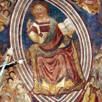 Vitale da bologna e aiuti, cristo in maestà, angeli, santi e storie di s. eustachio, 1351, 03 photo by Sailko