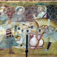 Scuola bolognese, ciclo dell'abbazia di pomposa, 1350 ca., nuovo testamento, 07 nozze di cana 2 by Sailko