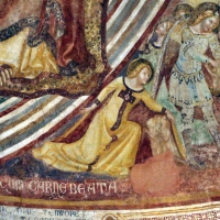 Vitale da bologna e aiuti, cristo in maestà, angeli, santi e storie di s. eustachio, 1351, 10 by |Sailko|