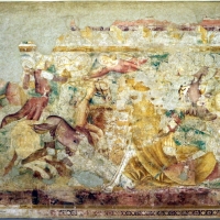Andrea de' bartoli (attr.), battaglia di bet-zacaria tra giuda maccabeo e antico V eupatore, 1350-1400 ca. 01 by Sailko