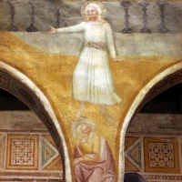 Scuola bolognese, ciclo dell'abbazia di pomposa, 1350 ca., apocalisse, 02 parola di gesù affilata come spada 1 - Sailko