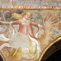 Scuola bolognese, ciclo dell'abbazia di pomposa, 1350 ca., apocalisse, 16 bebilonia grande meretrice 3 by |Sailko|