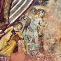 Vitale da bologna e aiuti, cristo in maestà, angeli, santi e storie di s. eustachio, 1351, 11 by Sailko
