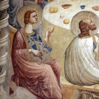 Pomposa, abbazia, refettorio, affreschi giotteschi riminesi del 1316-20, ultima cena 03 - Sailko