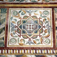 Pomposa, abbazia, refettorio, affreschi giotteschi riminesi del 1316-20, ornati 04 by Sailko