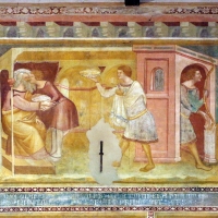 Scuola bolognese, ciclo dell'abbazia di pomposa, 1350 ca., vecchio testamento, 05 isacco, giosuè e giacobbe by Sailko