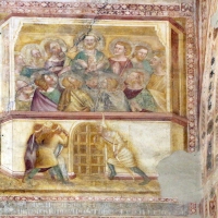 Scuola bolognese, ciclo dell'abbazia di pomposa, 1350 ca., nuovo testamento, 19 pentecoste foto di Sailko