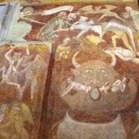 Scuola bolognese, ciclo dell'abbazia di pomposa, 1350 ca., giudizio universale, inferno 02 photo by Sailko