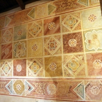 Scuola riminese, affreschi geometrici con bustini di santi, 1350-1400 ca. , 06 by Sailko