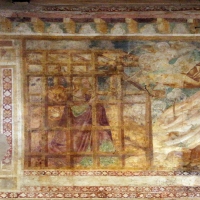 Scuola bolognese, ciclo dell'abbazia di pomposa, 1350 ca., vecchio testamento, 12 daniele tra i leoni - Sailko