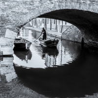 Sotto il Ponte degli Sbirri di Comacchio - Vanni Lazzari