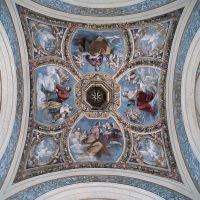 Castello Estense. Cappella ducale, affresco del soffitto - Baraldi