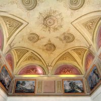 Castello Estense. Sala dei Paesaggi, soffitto - baraldi