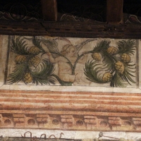Casa romei, sala delle sibille, 1450 ca. 15 putto con pigne - Sailko