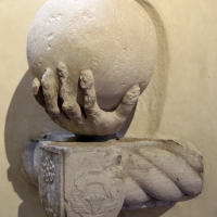 Giacomo de maria, frammenti della statua colossale di napoleone I, da piazza ariostea, 1810, 02 mano con globo - Sailko - Ferrara (FE)