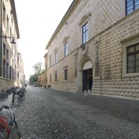 Corso Ercole I d'Este, Palazzo dei Diamanti con biciclette - Massimo Baraldi - Ferrara (FE)