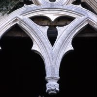 Delizia del Belriguardo. Particolare finestra gotica - Zappaterra