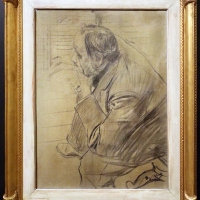 Giovanni boldini, ritratto di edgar degas, 1885-90 ca, carboncino su tela 02 - Sailko - Ferrara (FE)
