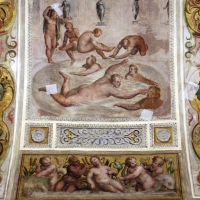 Bastianino, ludovico settevecchi e leonardo da brescia, salone dei giochi nel castello estense, 1570, 05 nuoto - Sailko - Ferrara (FE)
