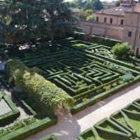 Vista giardino dall'alto - labirinto - Laura Dolcetti