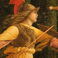 Andrea mantegna, minerva scaccia i vizi dal giardino delle virtÃ¹, 1497-1502 ca. (louvre) 13 - Sailko - Ferrara (FE)