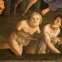 Andrea mantegna, minerva scaccia i vizi dal giardino delle virtÃ¹, 1497-1502 ca. (louvre) 21 ozio e inerzia - Sailko - Ferrara (FE)