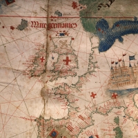 Anonimo portoghese, carta navale per le isole nuovamente trovate in la parte dell'india (de cantino), 1501-02 (bibl. estense) 05 - Sailko - Ferrara (FE)