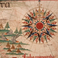 Anonimo portoghese, carta navale per le isole nuovamente trovate in la parte dell'india (de cantino), 1501-02 (bibl. estense) 11 - Sailko