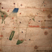 Anonimo portoghese, carta navale per le isole nuovamente trovate in la parte dell'india (de cantino), 1501-02 (bibl. estense) 17 - Sailko