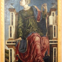 Bottega di cosmÃ¨ tura, musa urania, 1450 ca., dallo studiolo di belfiore, 01 - Sailko - Ferrara (FE)
