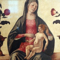 Ercole de' roberti, madonna col bambino tra due vasi di rose, 03 - Sailko - Ferrara (FE)