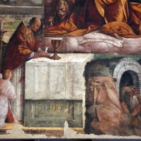 Garofalo, allegoria dell'antico e nuovo testamento con trionfo della chiesa sulla sinagoga, 1523, da s. andrea a ferrara 06 - Sailko - Ferrara (FE)