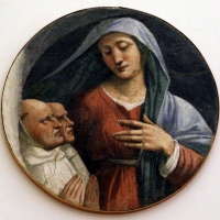 Girolamo da carpi, madonna con due monaci olivetani, dal convento di s. giorgio a ferrara - Sailko - Ferrara (FE)